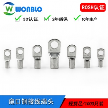 銅線耳接線端子 窺口銅端子 電纜端子銅 穩(wěn)不落