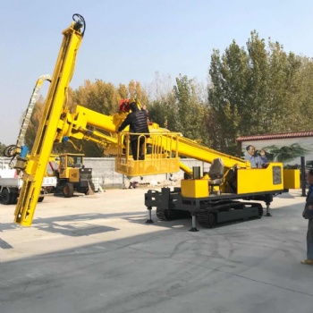 輕型頂驅錨固護坡鉆機 護坡錨固鉆機 伸縮高度護坡錨固鉆機