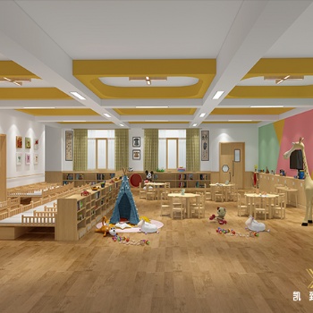 重慶幼兒園裝修，早教機構裝潢設計，兒童教育培訓空間裝修