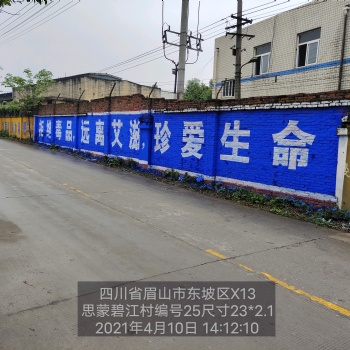 四川眉山農村墻體手繪廣告美在工藝，好在品質