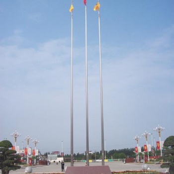 西安不銹鋼旗桿戶外學校國旗桿錐形電動升降旗桿