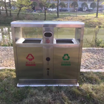 戶外分類不銹鋼垃圾桶公園景區(qū)果皮箱小區(qū)分類環(huán)衛(wèi)