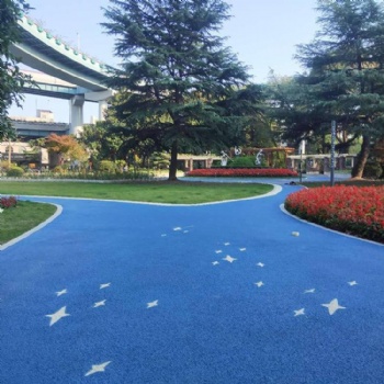 成都市 彩色透水混凝土道路 生態(tài)透水地坪 豪軒優(yōu)質(zhì)的材料生產(chǎn)廠家