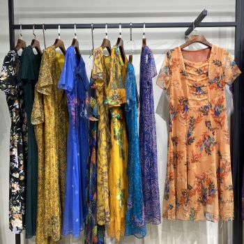 【新紅蓮斯】21夏 大碼蕾絲連衣裙 中老年女裝批發認準健凡服飾 品牌女裝折扣庫存