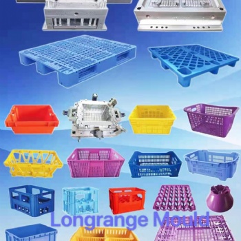 折疊周轉(zhuǎn)箱模具 果蔬運(yùn)輸箱模具 注塑模具開模