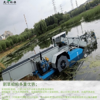 晟河割草船 水葫蘆打撈船 滸苔打撈船 水浮蓮打撈船浙江清漂船生產廠家