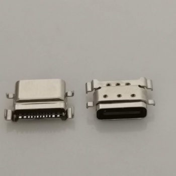 USB3.1 TYPE-C 12PIN防水母座 四腳沉板 沉板型防水母座 帶六個點