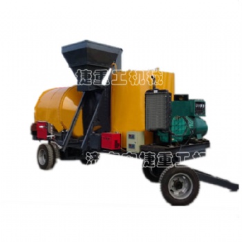 拖車式瀝青拌合機(jī) 乳化瀝青瀝青攪拌車 一鍵啟動(dòng) 攪拌均勻拌合機(jī)