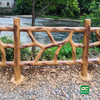 浙江水泥仿藤護(hù)欄異型款景區(qū)仿藤護(hù)欄仿生態(tài)護(hù)欄河堤棧道柵欄