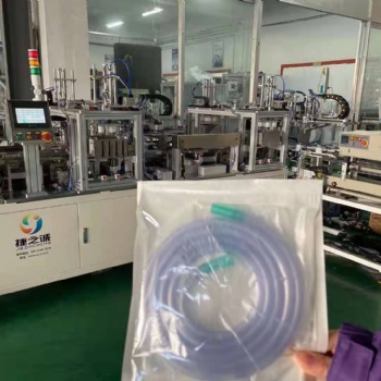 江西九江市一次性吸引管和鼻氧管自動盤管包裝設備