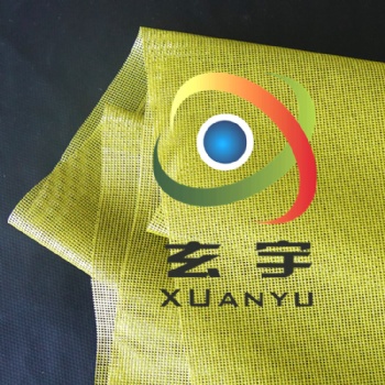 源頭廠家供應出口日本綠色和黃色機織紗圍裙網PVC網格布 網眼布、寵物籠、隔離網