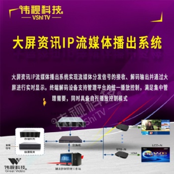 大屏資訊IP流媒體播出系統應用