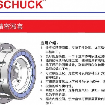 原裝進口BOSSCHUCK外夾式精密漲套， 支持非標 精度高