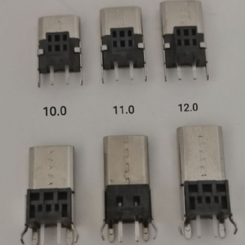 MICRO2P直插母座12.013.014.0直彎腳 加長型USB