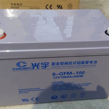 光宇6-GFM-100鉛酸免維護(hù)蓄電池12V100A 機(jī)房 UPS后備電源 直流屏