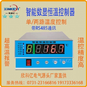 數(shù)顯雙路恒溫控制器XKY-CW600A 帶RS485通訊上下限高溫報(bào)警升溫降溫控制器欣科億電氣