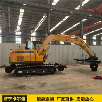濟寧工廠改裝鐵路換枕機 公鐵兩用挖掘機枕木機