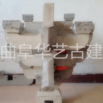 山東曲阜古建公司供應古建筑構件 仿古水泥斗拱安裝廠家