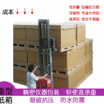 【重型紙箱】精密儀器包裝 耐破抗壓 低成本高質量 可折疊 代木箱