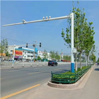 交通道路6米L型監(jiān)控桿子廠家定做