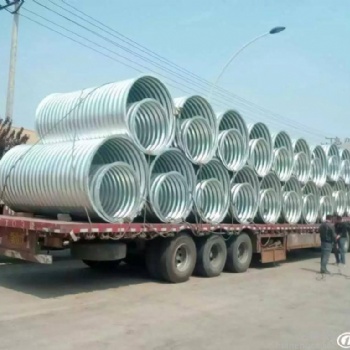 直徑2米公路鋼制波紋管涵施工 整裝金屬波紋涵管 涵洞排水