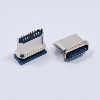 USB 3.1 TYPE-C立插16P防水母座粉末冶金結構