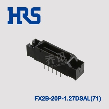 HRS廣瀨FX2B-20P-1.27DSAL(71)日本原裝正品現貨 黑色鍍金插座