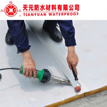 天元防水生產(chǎn)TPO防水卷材國標企標光板帶布加筋雙面雙色熱塑性聚烯烴TPO防水卷材