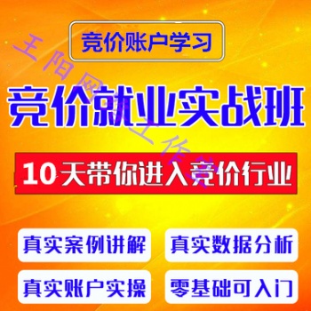 競(jìng)價(jià)賬戶(hù)教學(xué)培訓(xùn)學(xué)習(xí)報(bào)價(jià)多少、競(jìng)價(jià)賬戶(hù)課程培訓(xùn)