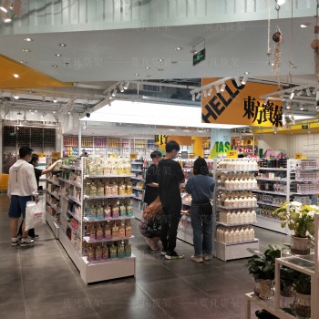 西安kkv貨架百貨店根據(jù)什么類型系列來劃分區(qū)域莫凡貨架支持定做