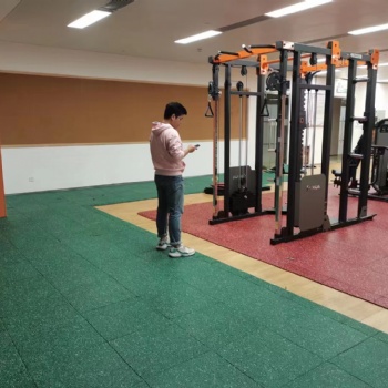 室內(nèi)健身房橡膠地板力量區(qū)減震隔音 室外運動場地橡膠地磚
