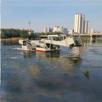 濰坊蘆葦收割船水浮蓮清理船廠家