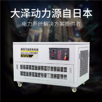 大澤動力10kw靜音汽油發電機