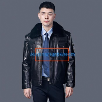 警察冬季執勤皮衣單位制式工裝保安皮夾克公發巡邏交通廠家直營