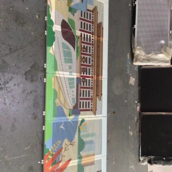 定制外墻雙拼色鋁單板 雙拼色藝術造型幕墻板