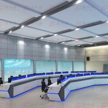 指揮中心安防設(shè)備調(diào)度室中控室操作臺機柜消防電網(wǎng)發(fā)光弧形監(jiān)控臺
