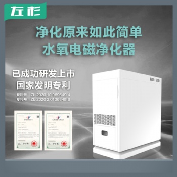 左杉新型水氧電磁空氣凈化器家用去粉塵室內機除甲醛神器