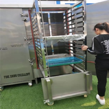 生產蒸饅頭72盤大型蒸房 推車式蒸箱整體發泡 可定制