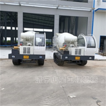 履帶水泥攪拌機(jī) 2方商混拌合機(jī) 全地形水泥罐車