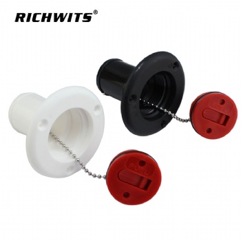 RICHWITSABS黑色塑料油艙蓋 注油口 游艇船舶配件 1-1/2" (38mm)