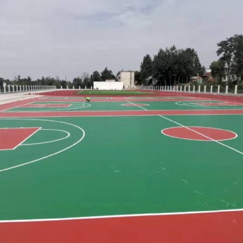 陜西硅PU籃球場運動場地建設-金格體育