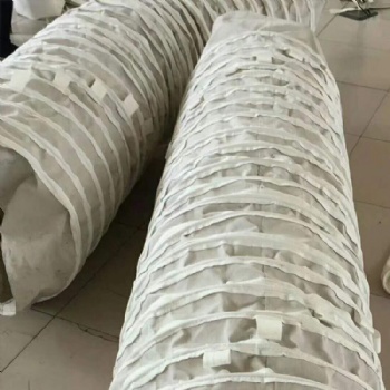 水泥散裝機(jī)伸縮除塵布袋 加厚水泥下料口伸縮吊環(huán)帆布袋廠家