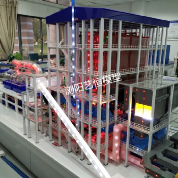 火力發電廠模型 火力發電機組工藝流程模型