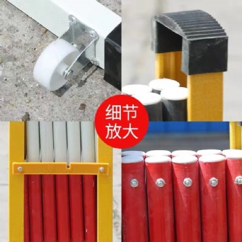絕緣施工電力圍欄玻璃鋼圓管伸縮圍欄不銹鋼隔離帶圍擋可移動