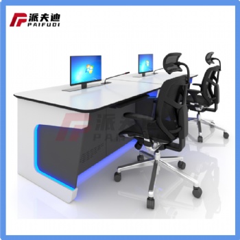 廠家供應(yīng)各種簡約現(xiàn)代單聯(lián)控制臺科技感燈帶操作臺監(jiān)控臺