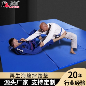 摔跤墊子柔道散打防護(hù)保護(hù)海綿地墊比賽用再生海綿摔跤墊