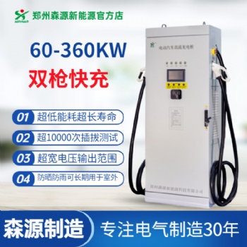 森源新能源電動汽車模塊式60-360KW快速汽車充電樁一機雙充