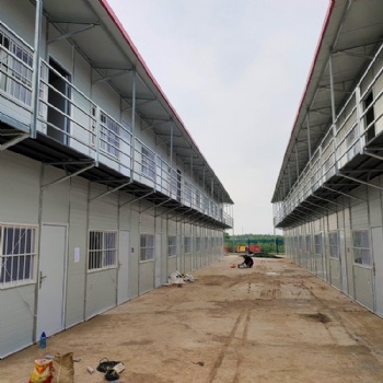 安特工地組合活動(dòng)板房 巖棉輕鋼組合板房 施工速度快 造價(jià)實(shí)惠