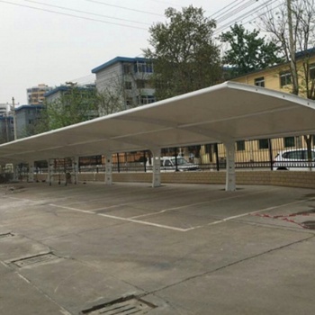 【成品案例】汽車遮陽棚-鋼膜結構雨棚加工找上海燕雨膜結構工程有限公司