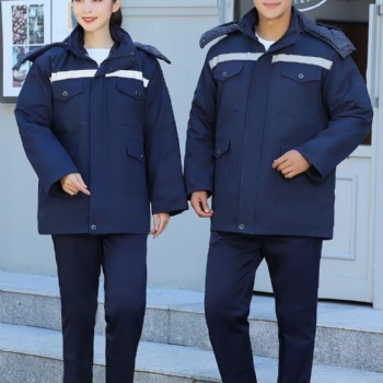 青島棉衣工作服定制廠家棉馬甲沖鋒衣加工定做平度工作服供應